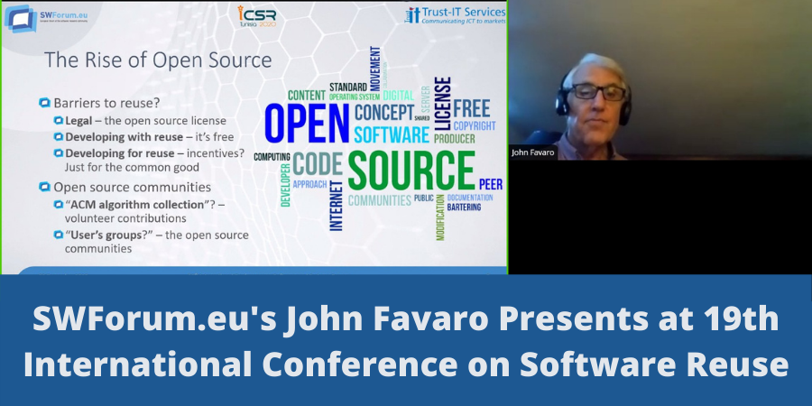 SWForum.eu's John Favaro Presents at 19th International Conference on Software Reuse